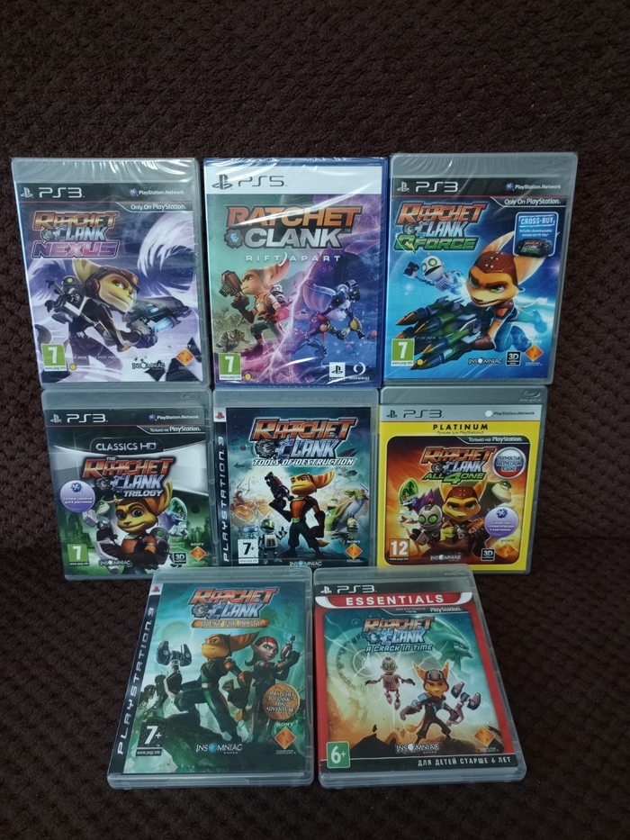 Собрал серию по Ratchet and Clank !