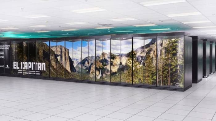 El Capitan становится самым быстрым в мире суперкомпьютером с производительностью 2,79 эксафлопс.( фото предоставлено : Гарри Маклеод/LLNL )