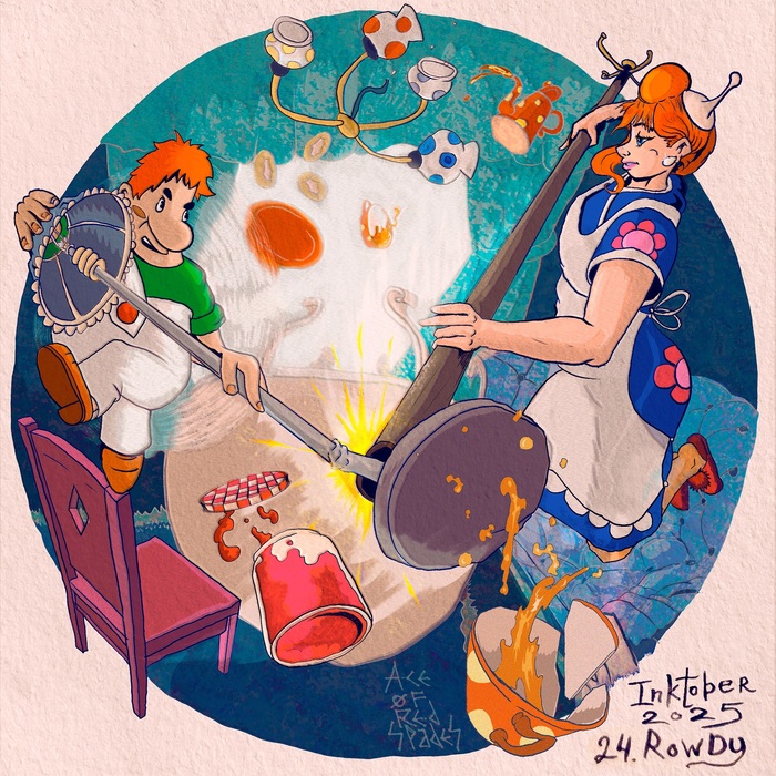 Inktober 2025 день 24 - Буйный