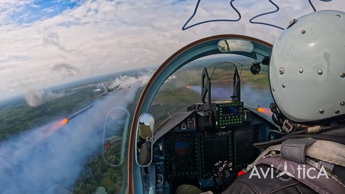 Пуск НАР С-13 ведомым