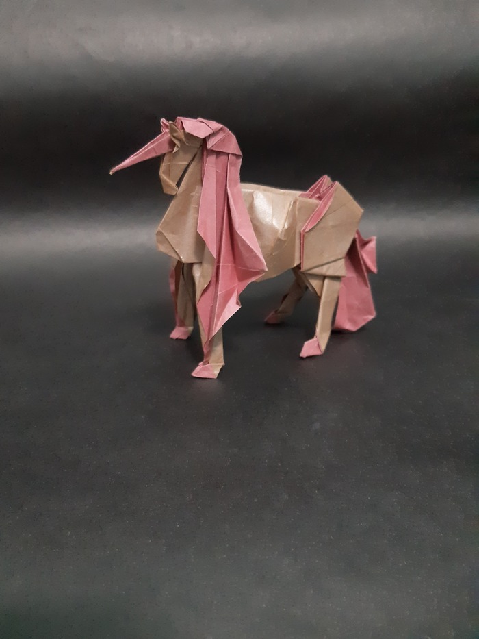 Origami Unicorn (Kyohei Katsuta) timelapse short video