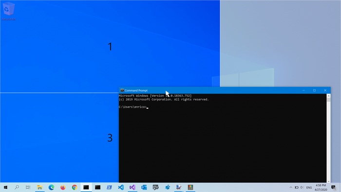 Пример работы утилиты FancyZones
