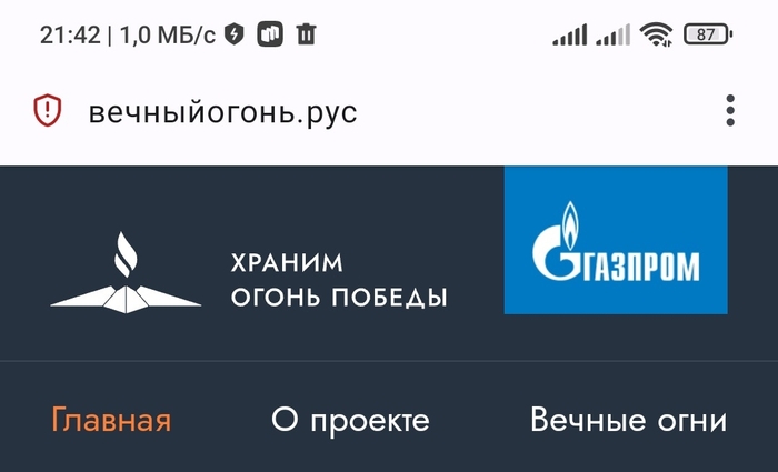 До 80 летия Победы - Газпром выше Вечного огня
