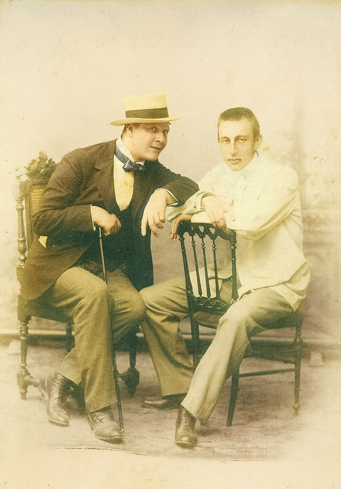 Сергей Рахманинов и Фёдор Шаляпин. 1900
