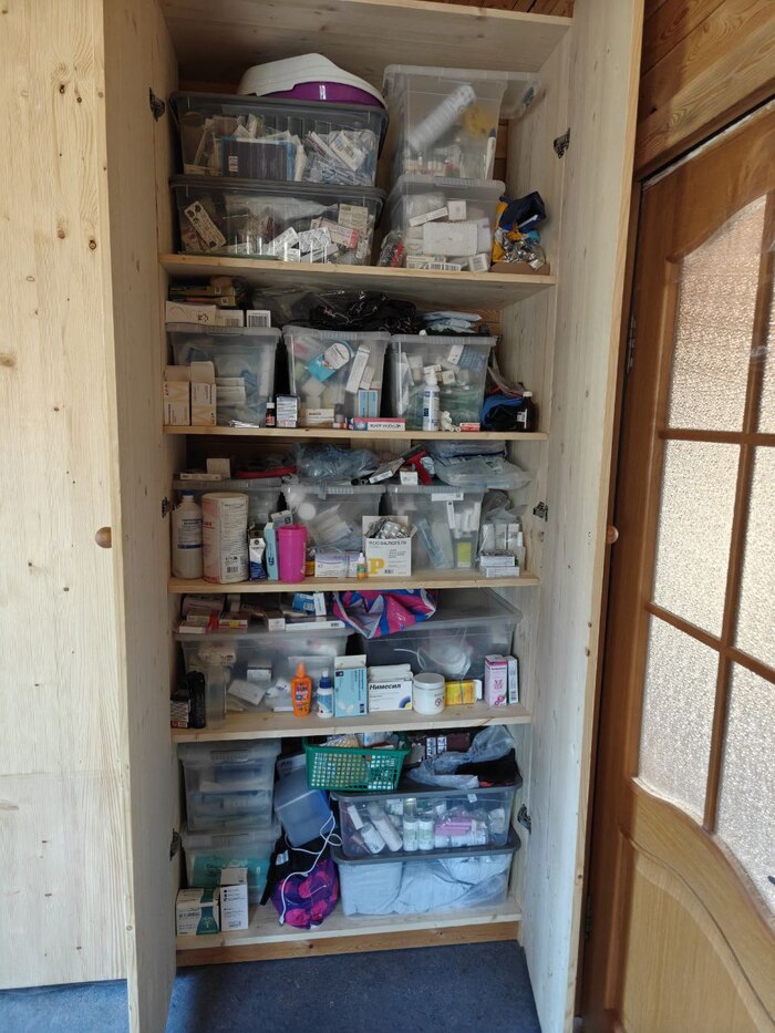 Возможный вариант аптечки для животного