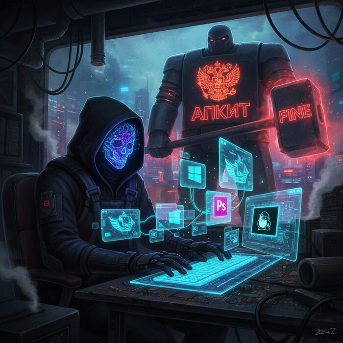 Ответ на пост «Тюрьма за пиратское ПО»