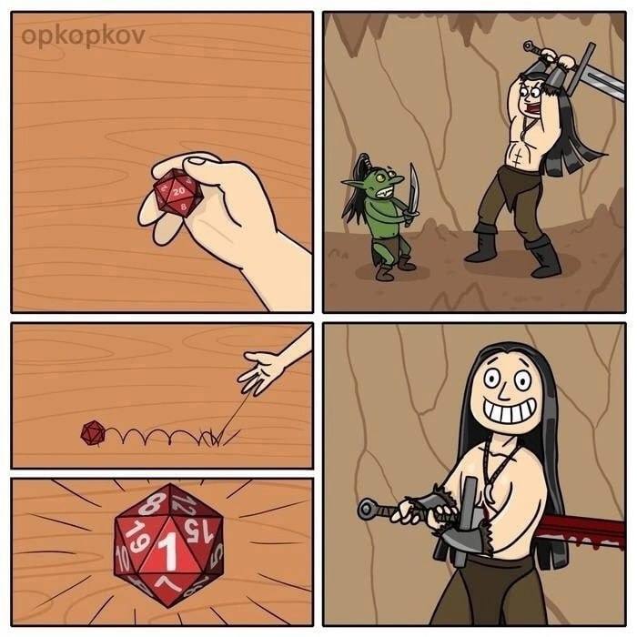 Немного о механике D&D