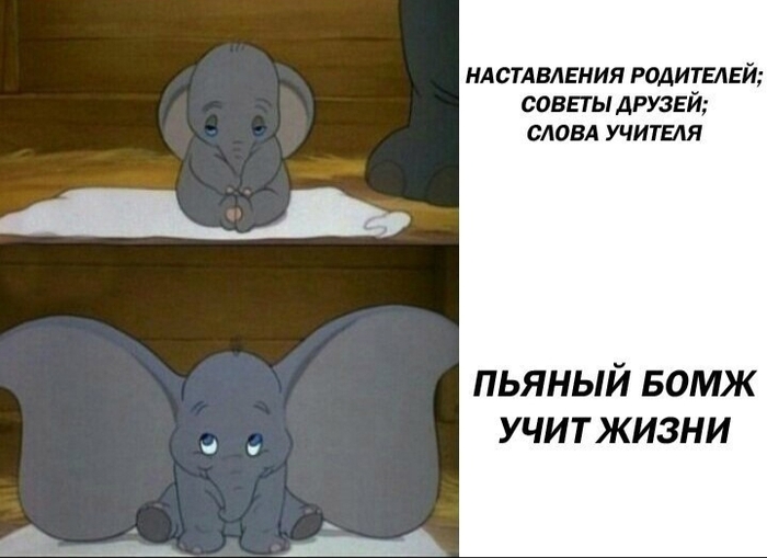 Бомж херне не научит