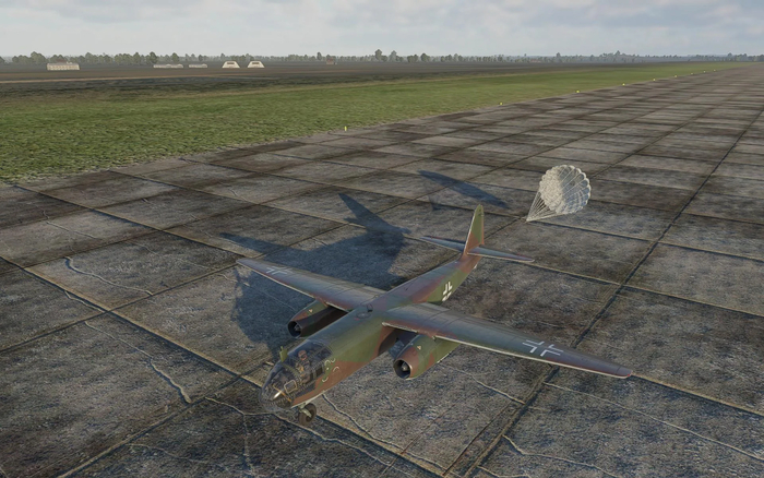 Ar-234 после раскрытия парашюта. Компьютерная симуляция