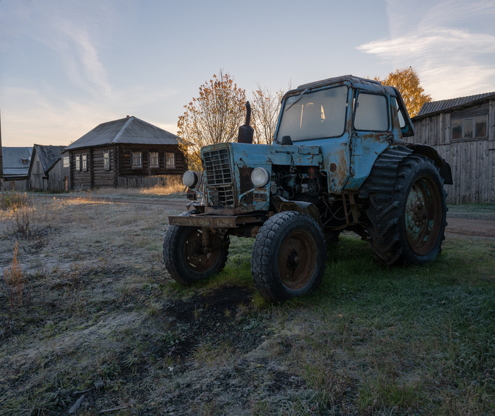 Холодное деревенское утро