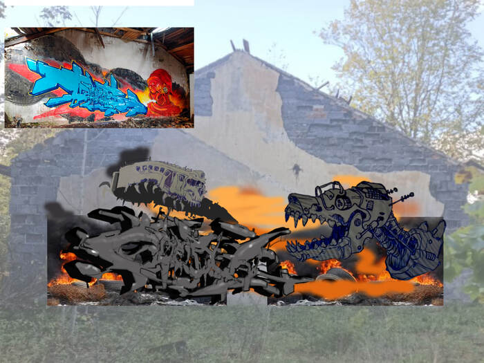 слева вверку та самая внутренняя стенка, сделанная ранее