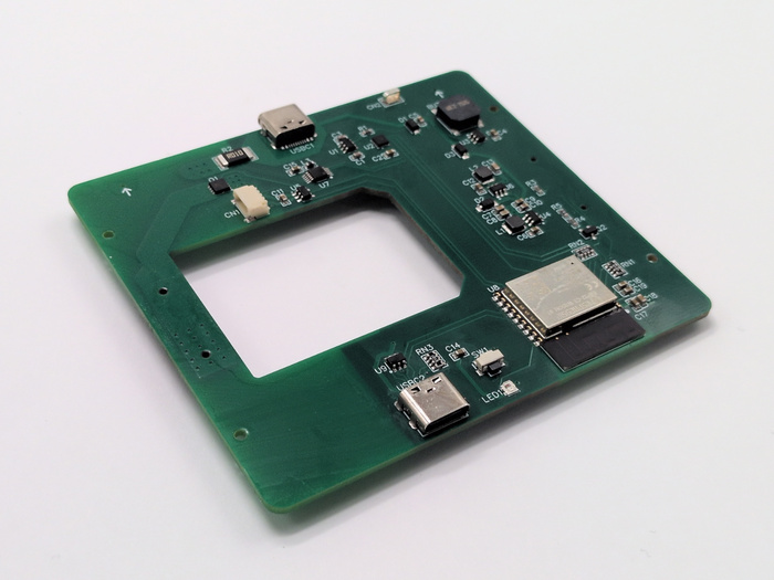 Плата с обратной стороны