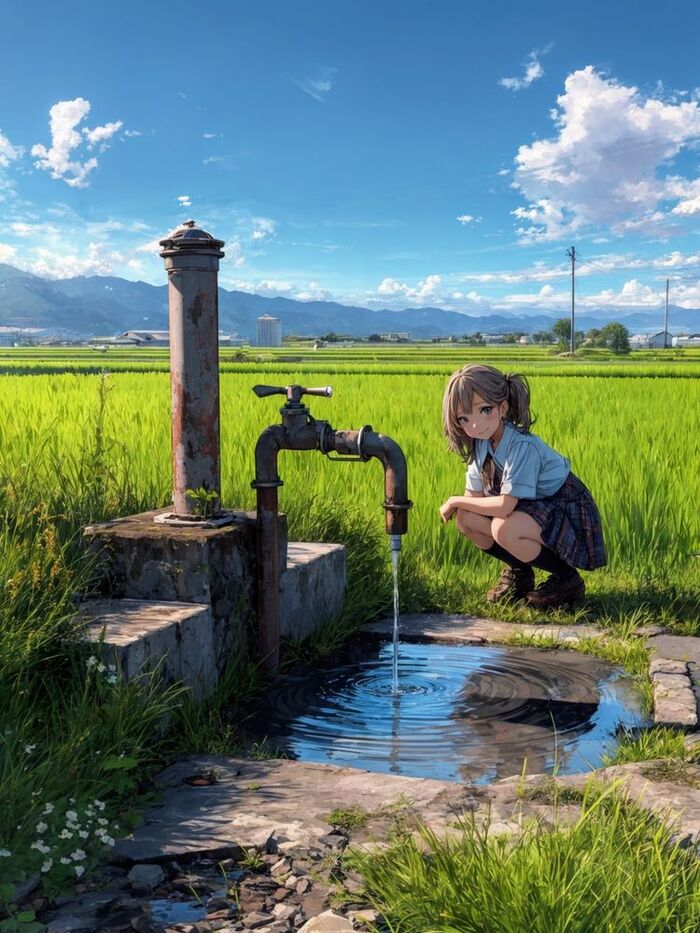 Вода идет из скважины среди поля отравленного удобрениями и пестицидами... А пить хочется...