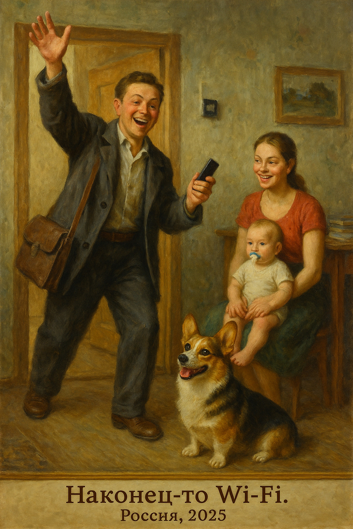 «Наконец-то Wi-Fi!»