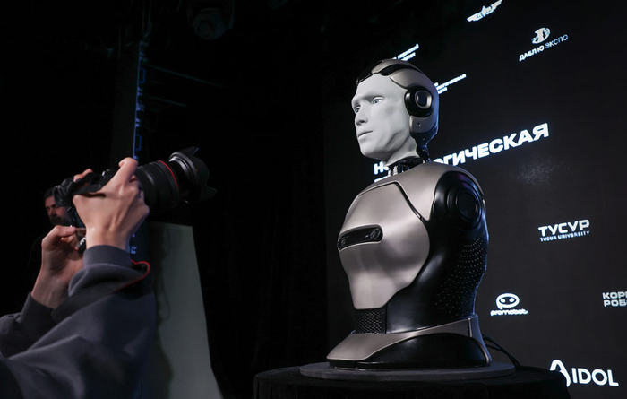 Презентация антропоморфного робота с искусственным интеллектом Aidol в Москве//Фото: Валерий Шарифулин/ТАСС