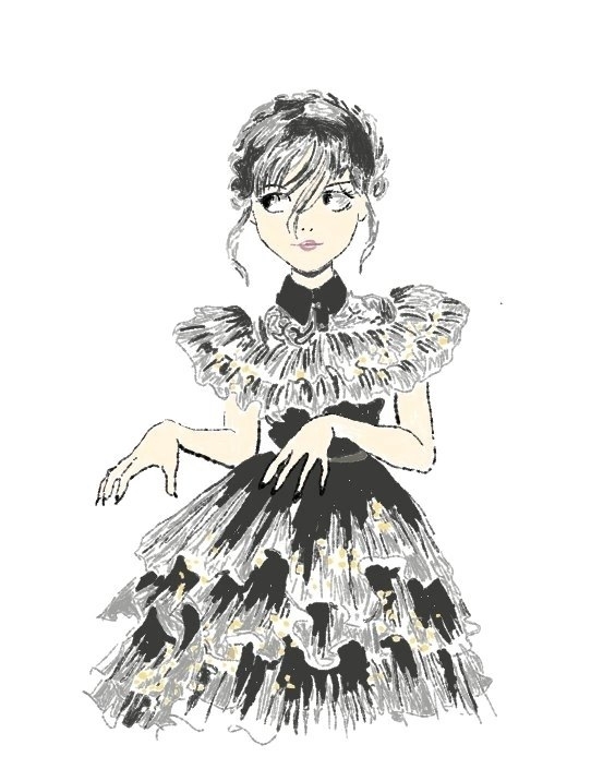 Рисунок wednesday в танце