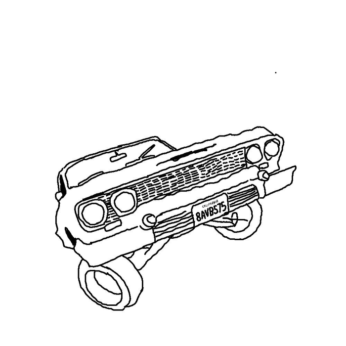 Рисунок: Машина лоурайдер