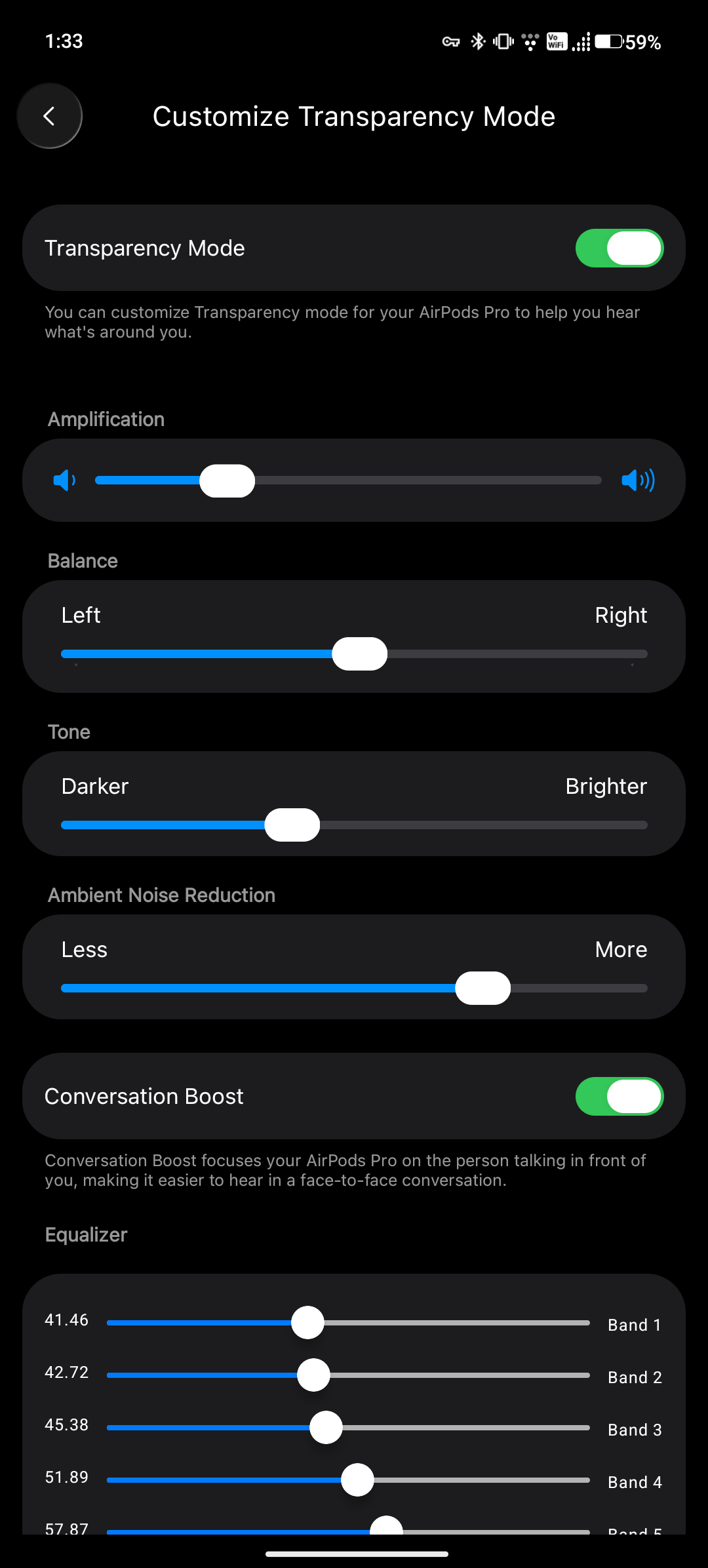 You can now set up and control your hearing aids on AirPods pro 2-3 from Android. - Series Replacing hearing aids with headphones, My, Apple, Android, Program, Smartphone, Hearing aid, Wireless headphones, Hard of hearing, Sensorineural hearing loss, AirPods Pro, Android app, Longpost