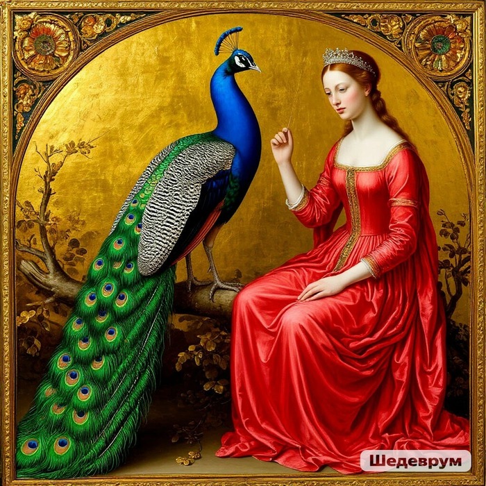 Дама и павлин