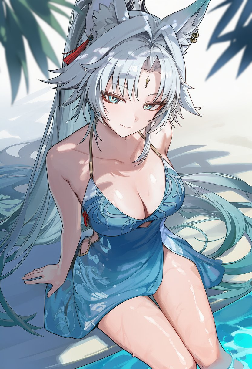 Лисичка - Контент нейросетей, Honkai: Star Rail, Feixiao (Honkai: Star Rail), Арт, Девушки, Игры, Anime Art, Аниме, Арты нейросетей, Animal Ears