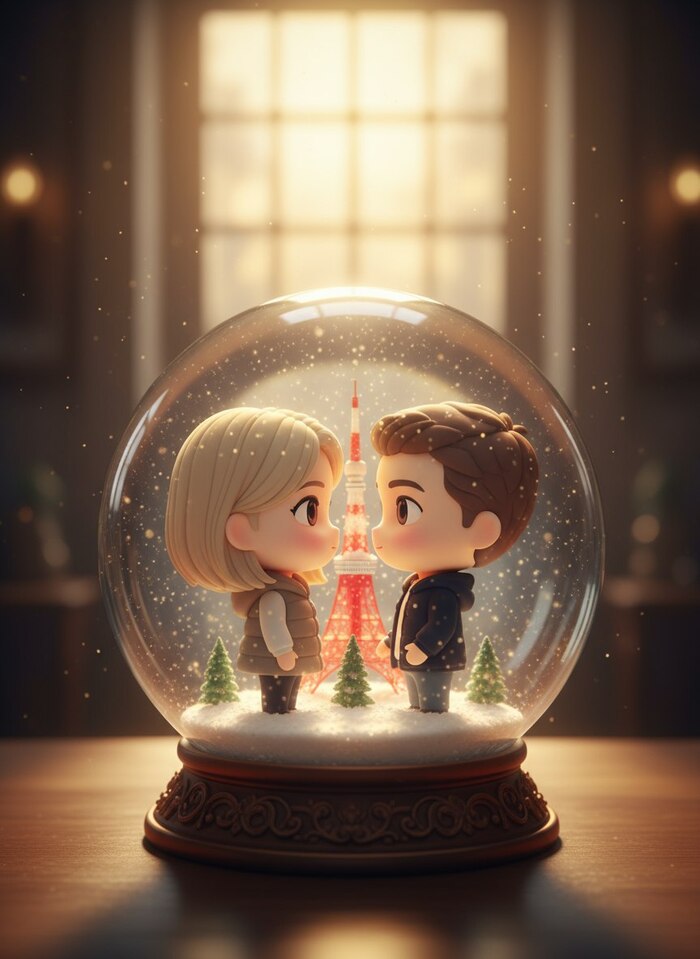 Как сгенерировать милое фото со своей второй половинкой в стеклянном шаре