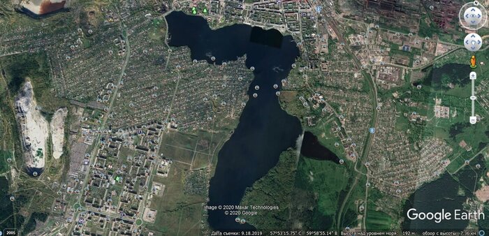 Часть городского пруда в черте Н. Тагила