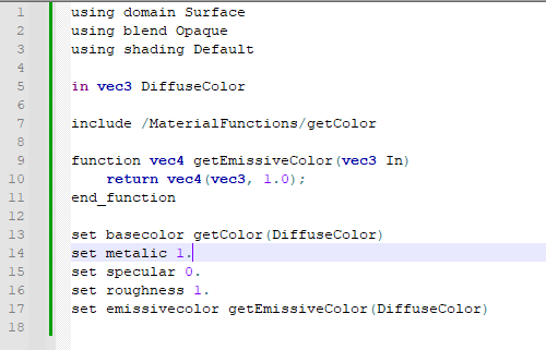 первый вариант синтаксиса материала