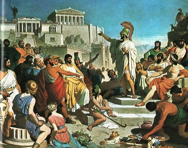 Как бы древние греки оценили нынешние политические системы в США, ЕС, России итд