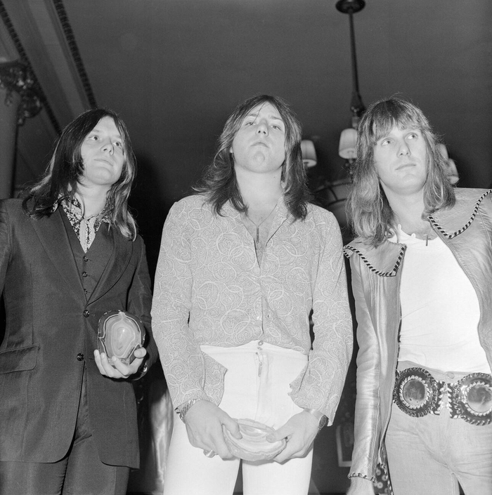 Emerson, Lake & Palmer на церемонии Melody Maker Awards, 16 сентября1971.