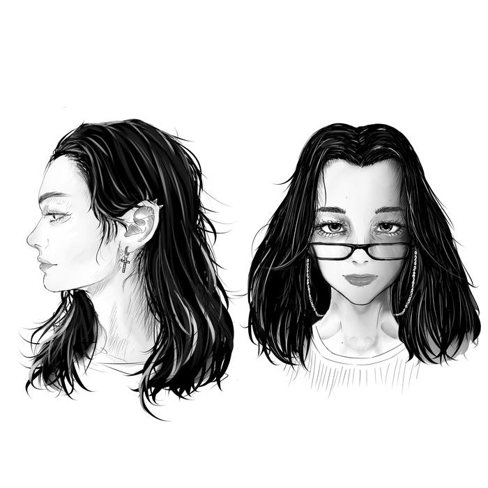 Продолжение поста "Sketches of my OC (flying heads)"