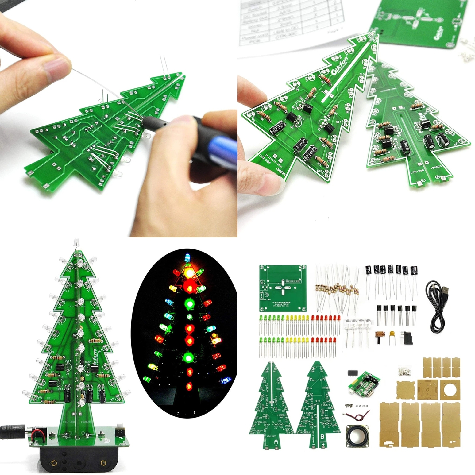 Ёлочка нравится? Топ 5 недорогих наборов для самостоятельной сборки и пайки - Пайка, Сборка, Своими руками, Самоделки, Электроника, Длиннопост, Реклама, AliExpress, Реферальная ссылка, Серия DIY Электроника