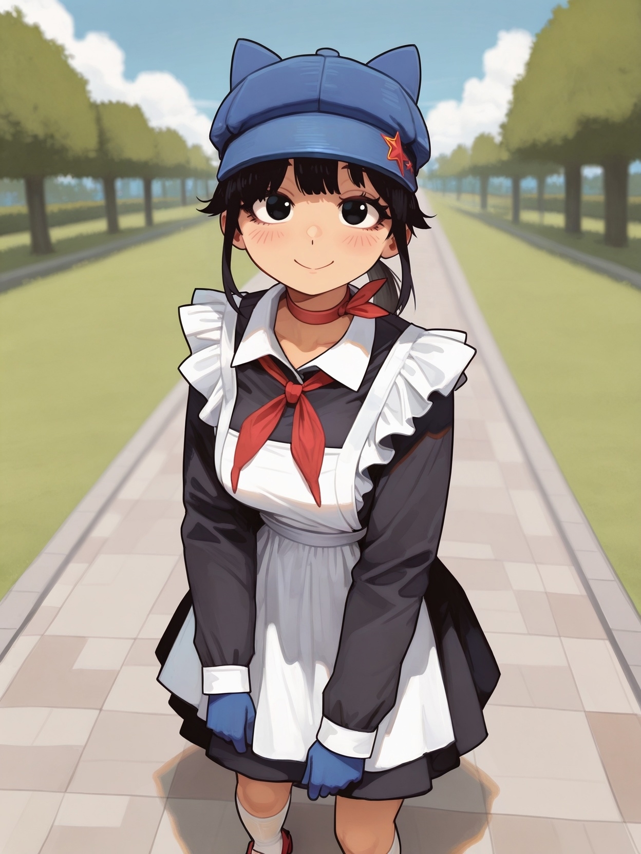 Dress your character in a Soviet school uniform with the style of +sovietforma2 - Neural Network Content, Neural Networks, Neural network art, Anime art, Anime, Miside, Mita (MiSide), Ijiranaide Nagatoro-san, Hayase nagatoro, Aqua, Konosuba, Megumin, Sousou no Frieren, Frieren, Tanya Degurechaff, Arirals, Slaanesh, Artificial Intelligence, VKontakte (link), Longpost