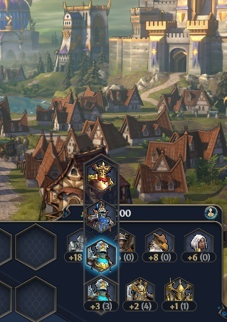 Что за тройная кнопка, зачем мне видеть все варианты каждого юнита - непонятно.