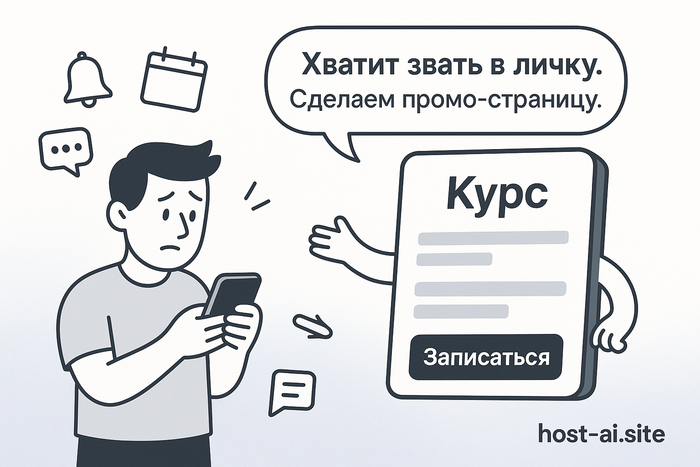 Курс есть, лендинга нет: делаем промо-страницу за вечер