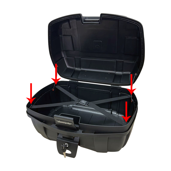 "ушки" для крепления стропы с липучками для позиционирования сумки