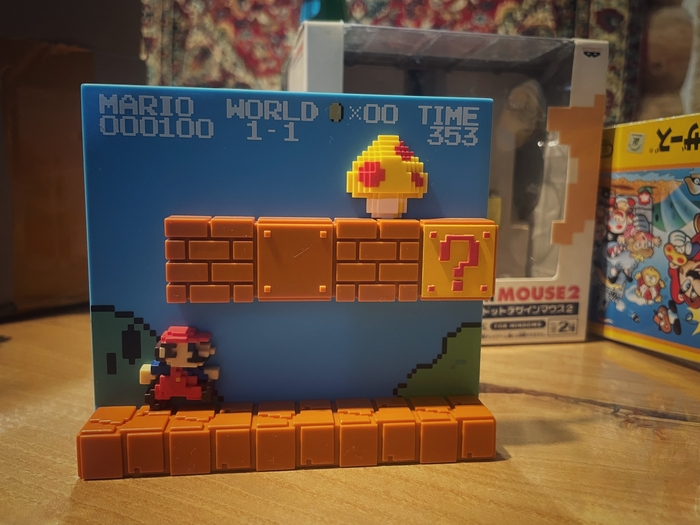 Super Mario Bros Nintendo Dotgraphics Stage Figures - диорама