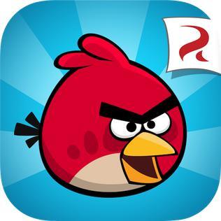 Angry Birds икона на мобильном устройстве