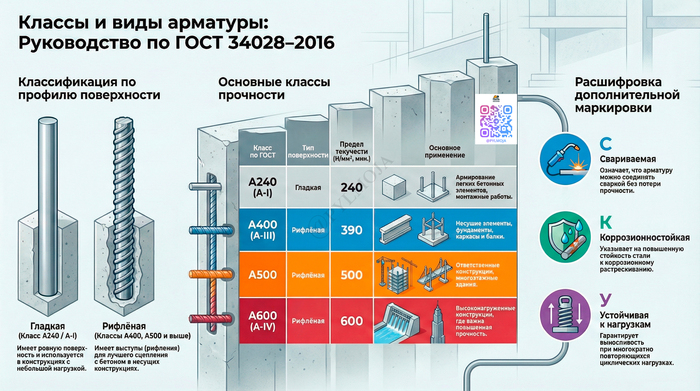 Арматура — это скелет вашего дома: разбираемся в классах и маркировках (ГОСТ)