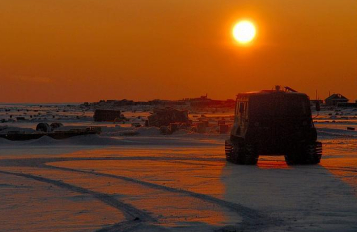 На острове Средний