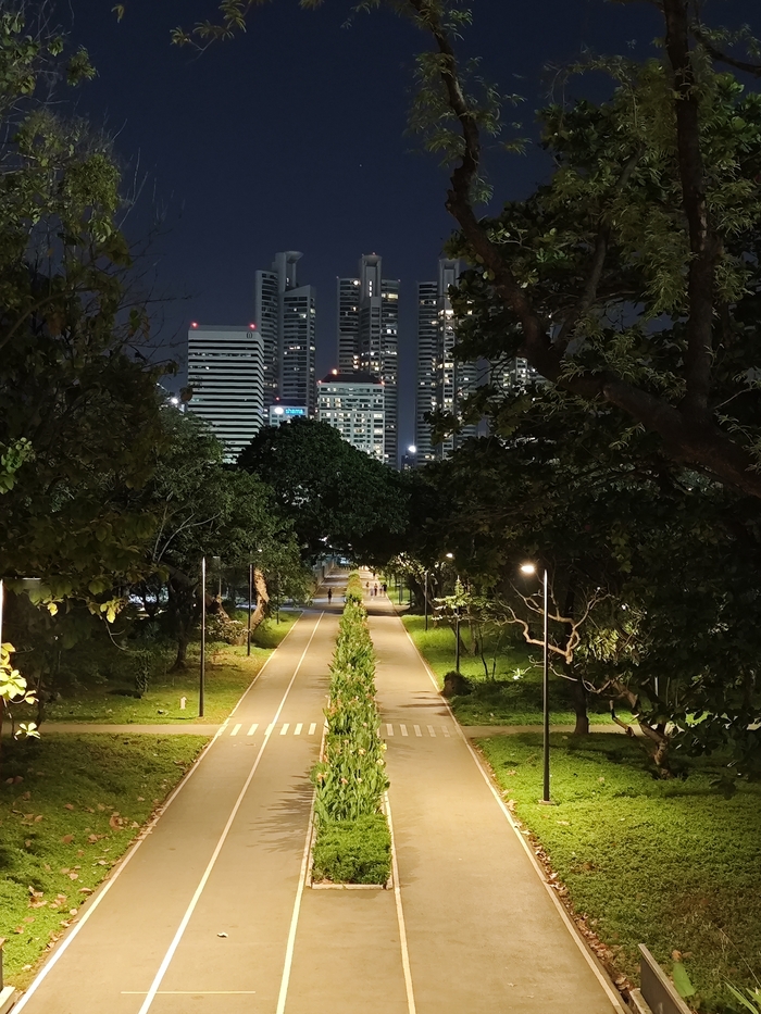 Вид с воздушной дорожки на обычную.