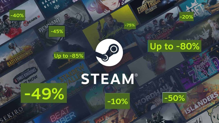 Акции зимней распродажи Steam
