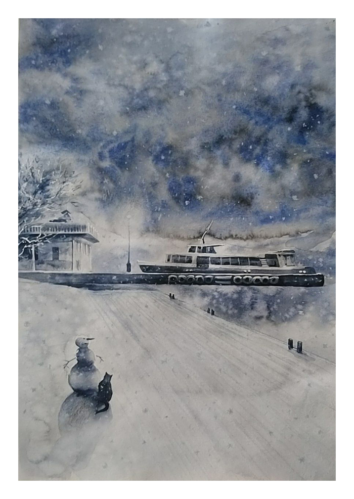 Акварель, 42х21 см (свободна).