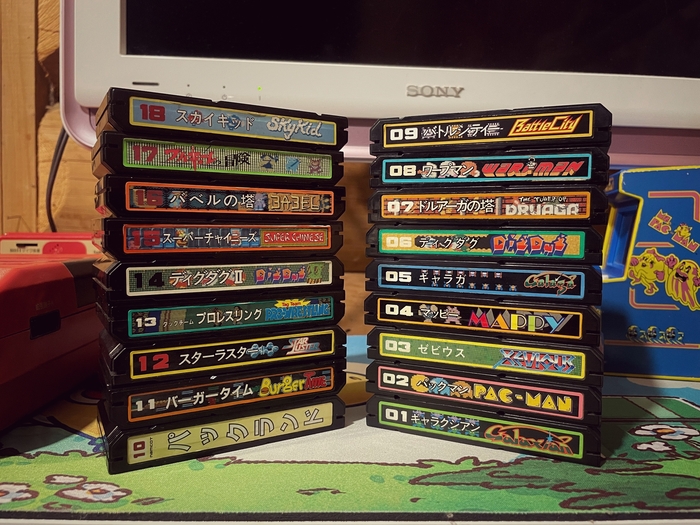 Коллекция сборник Namco картриджей Famicom