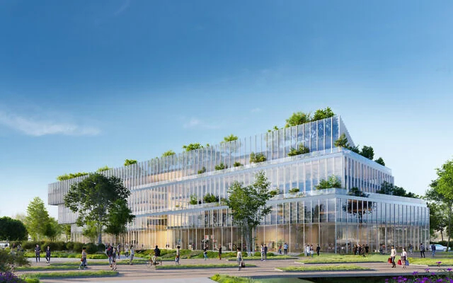 ����������� ������ ������-������������������ ������ Nvidia, �������������� � ����� ������ ����-����. (������������� ������������� ���� Moshe Tzur Architects