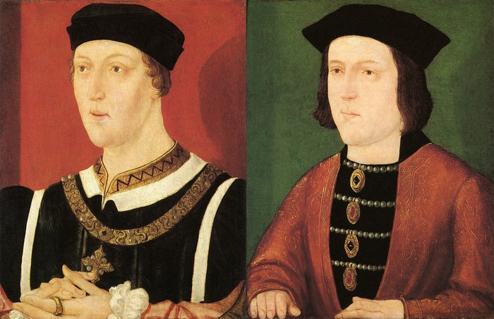 Слева Генрих, справа Эдуард. Неизвестный художник 1540 гг