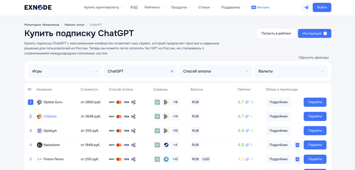 ������� �������� �� Exnode