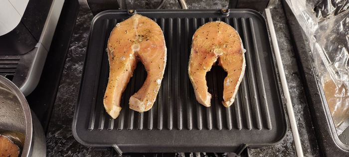 Отправляю на разогретый гриль.