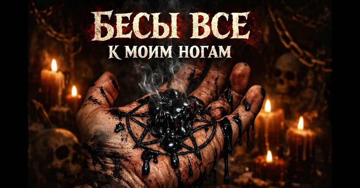 All the demons are at my feet! 2026 - Контент нейросетей, Картинка с текстом, Юмор, Картинки, Милота, Мемы, Видео, YouTube