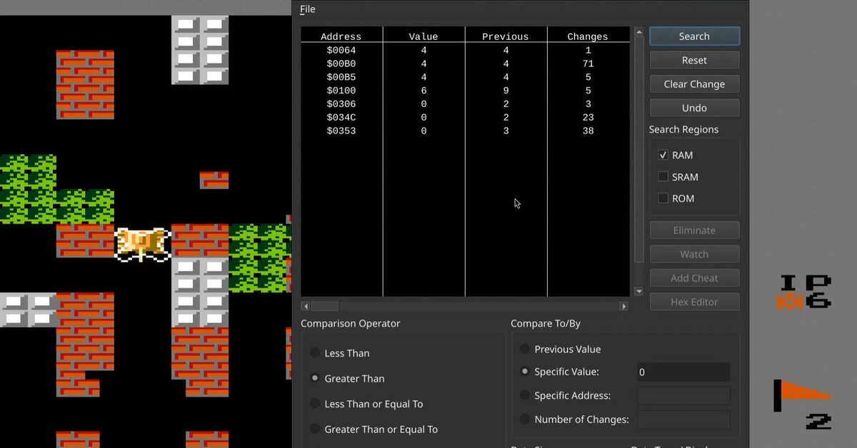 Battle City Memory Analysis / Searching for Life Variables and Timers - My, Dendy, Nes, Consoles, Analysis, Memory, Cheats, Video, Rutube