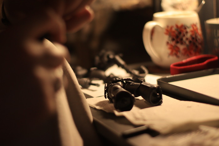 Это меня подкараулили в процессе